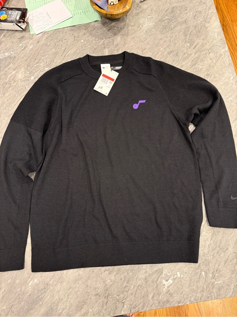 Nike Tiger Woods x Utah Jazz Wool Blend Sweater NWT Men’s L